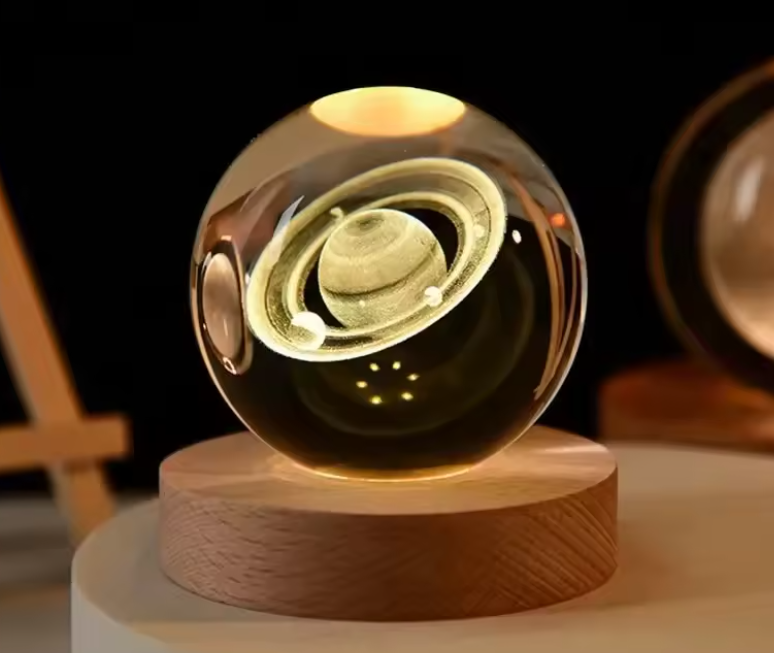 Esfera De Cristal Luz Led