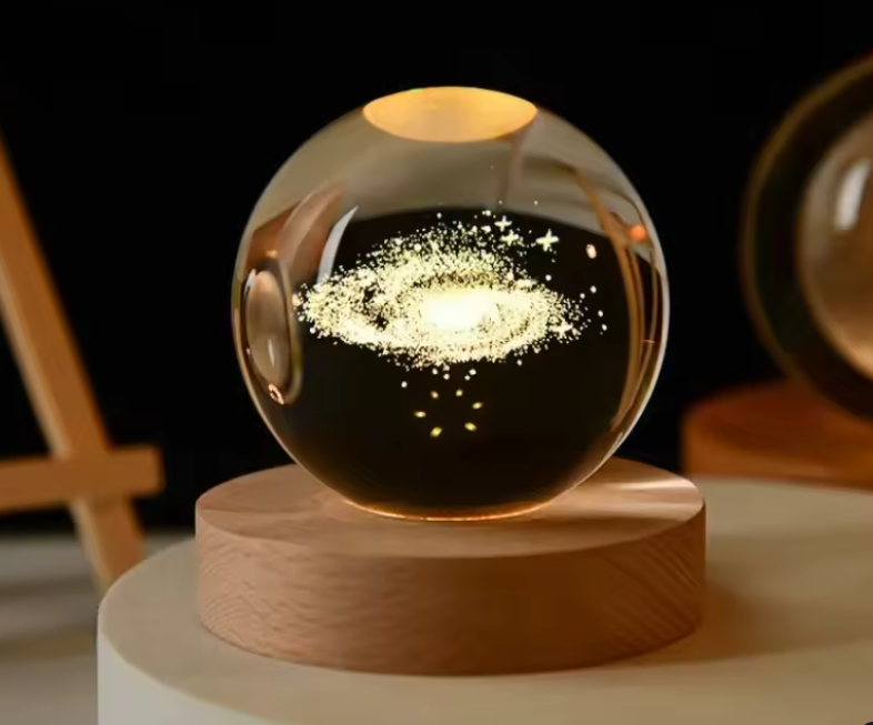 Esfera De Cristal Luz Led