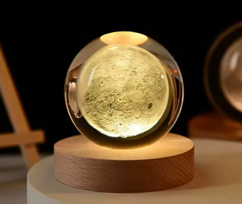 Esfera De Cristal Luz Led
