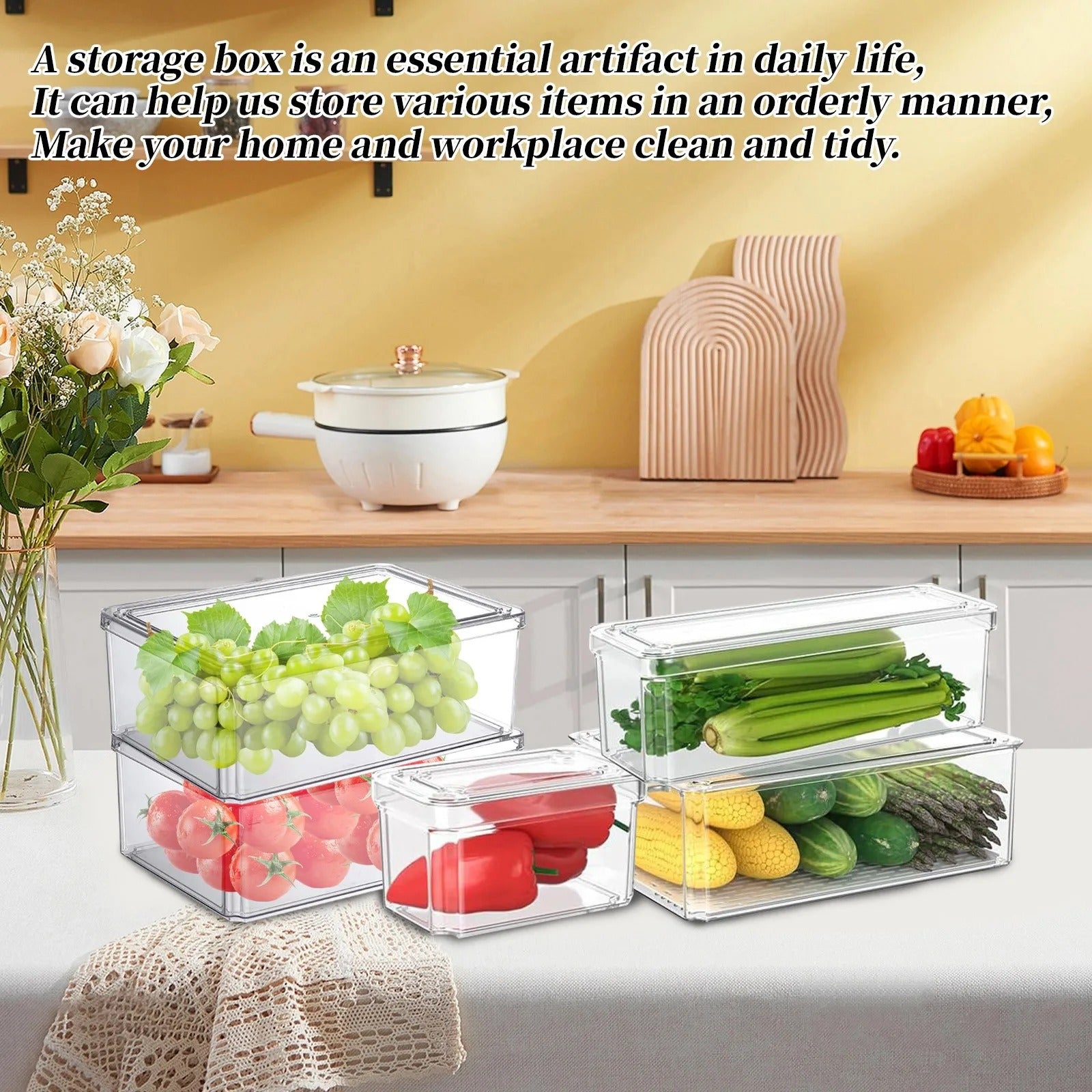 Organizadores De Nevera Almacenamient x7